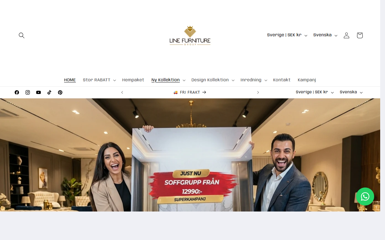 Line Furniture — Shopify E-handel